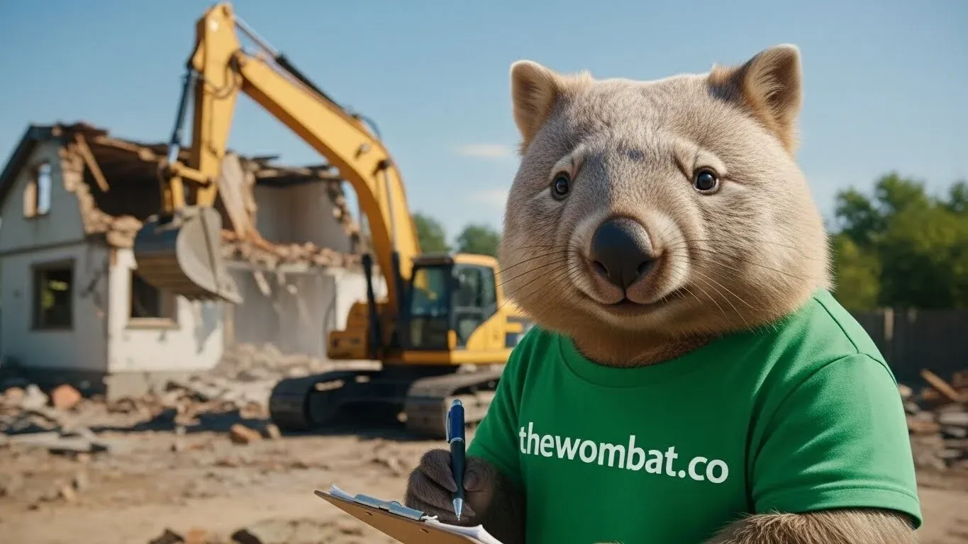 Homeowner comparing demolition quotes in Melbourne